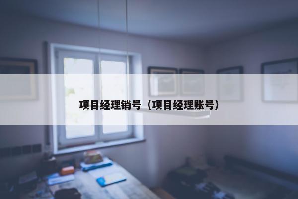 项目经理销号（项目经理账号）