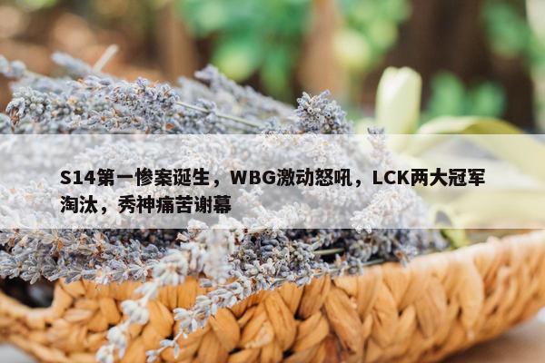 S14第一惨案诞生，WBG激动怒吼，LCK两大冠军淘汰，秀神痛苦谢幕